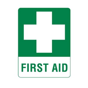 First Aid Symbol 18 x 24cm Adhesive